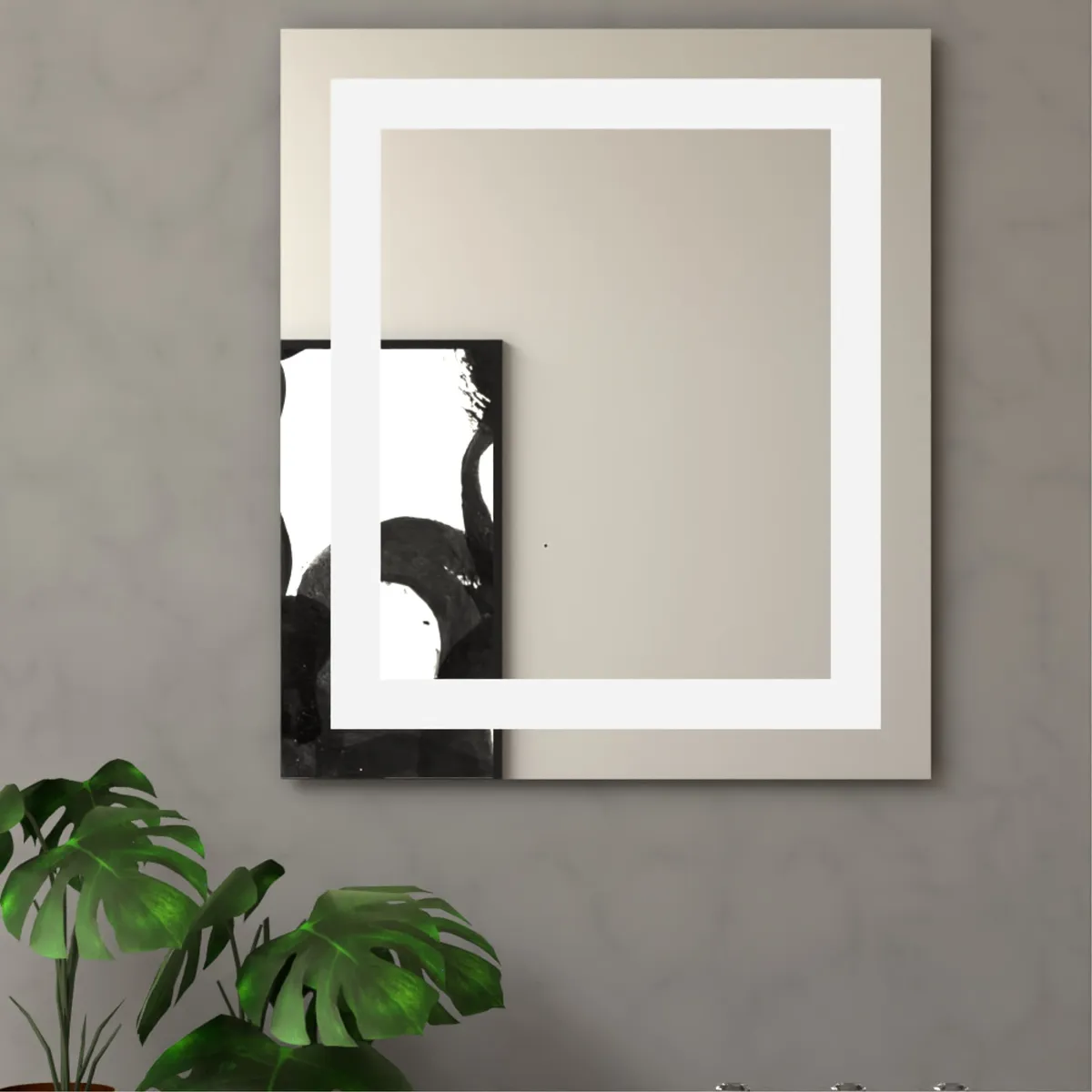 FMFURNITURE - Espejo Rectangular 65X75 Cm Fm-066