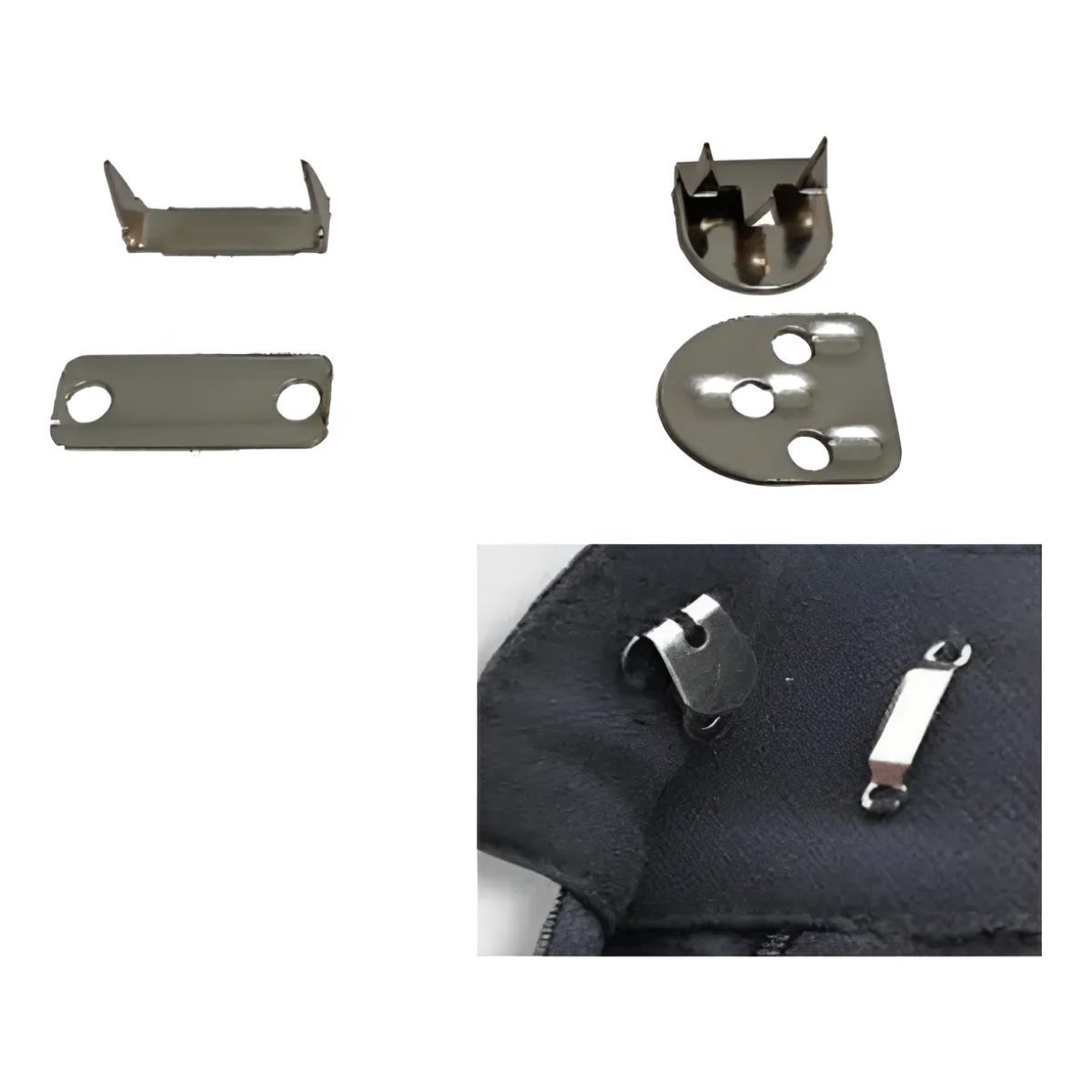 GENERICO - Ganchos Corchete Broche para Pantalon x144 Pares Inoxidable