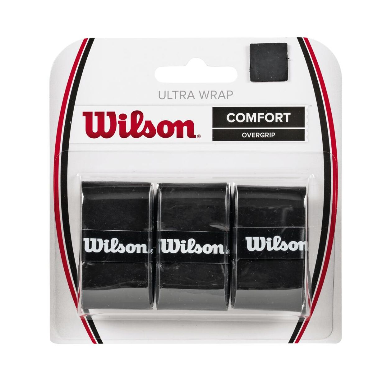 WILSON - Ultra Wrap Overgrip para Raqueta 3Pack Negro - Wilson