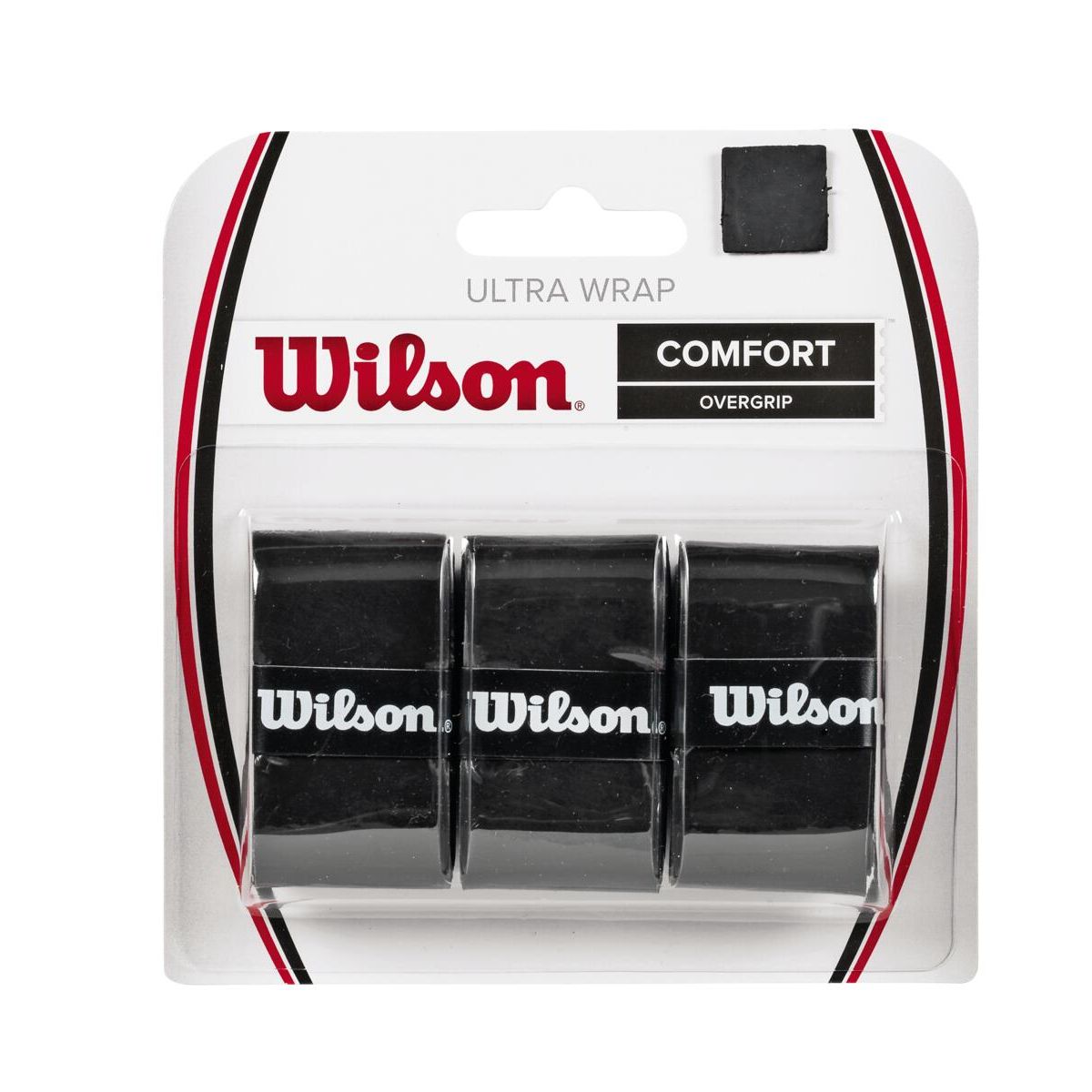 WILSON - Ultra Wrap Overgrip para Raqueta 3Pack Negro - Wilson