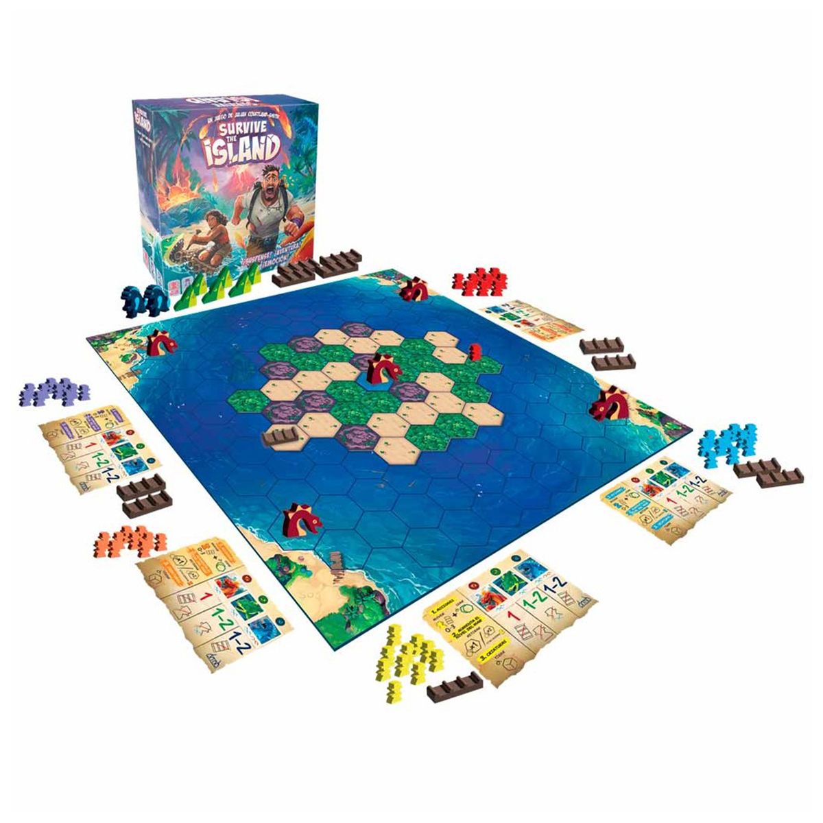 ASMODEE - Juego de Mesa Survive the Island