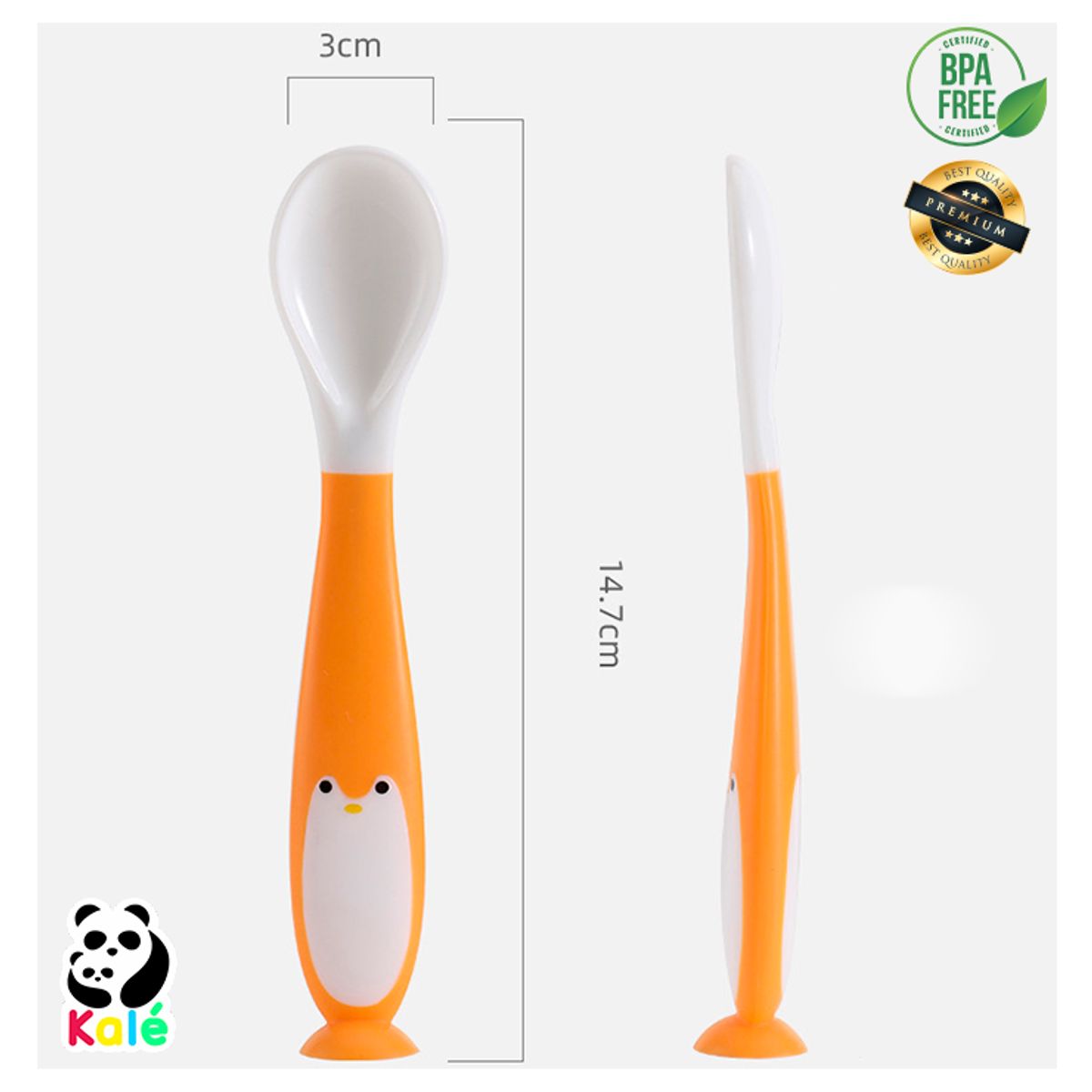 KALE - Cubiertos flexibles Set para Bebés Cuchara Tenedor