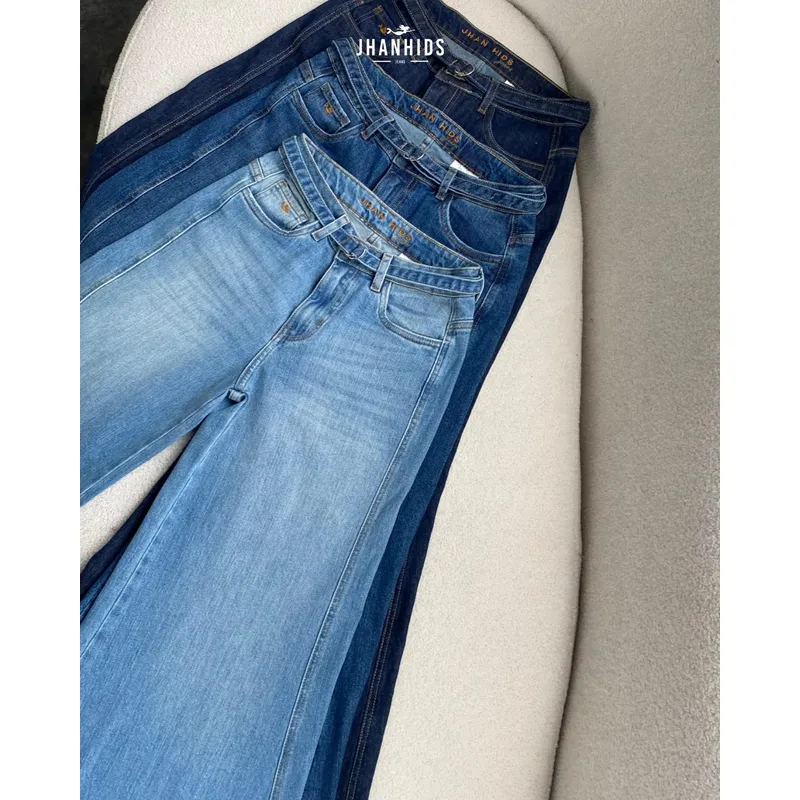 JHAN HIDS - Wide Leg Pant Denim Greta