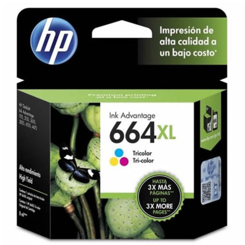 HP - TINTA HP F6V30AL (664XL) COLOR 330 PGS