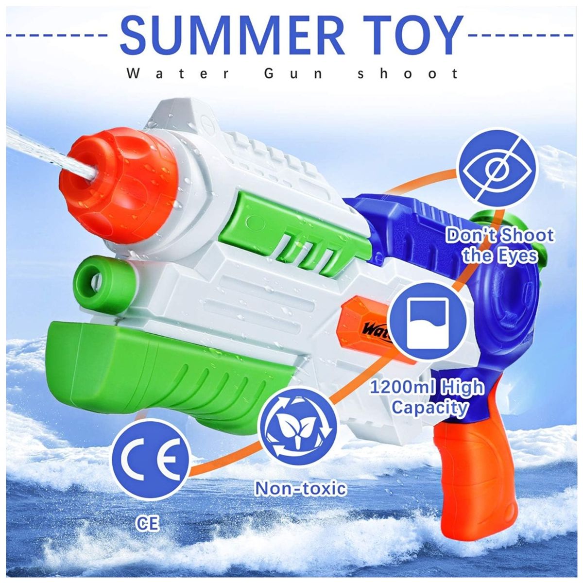 PEQUEÑAS TRAVESURAS - Juguete Pistola de Agua Water Blaster 41 cm