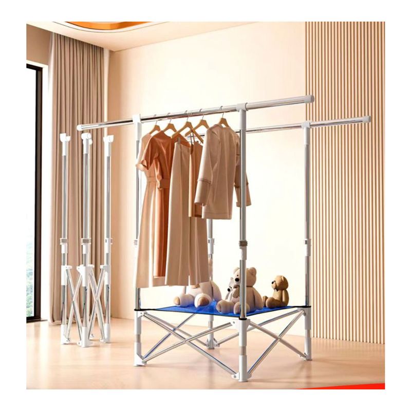 GRETAIL - Tendedero Tendal Para Ropa Plegable Con Base Doble Aluminio