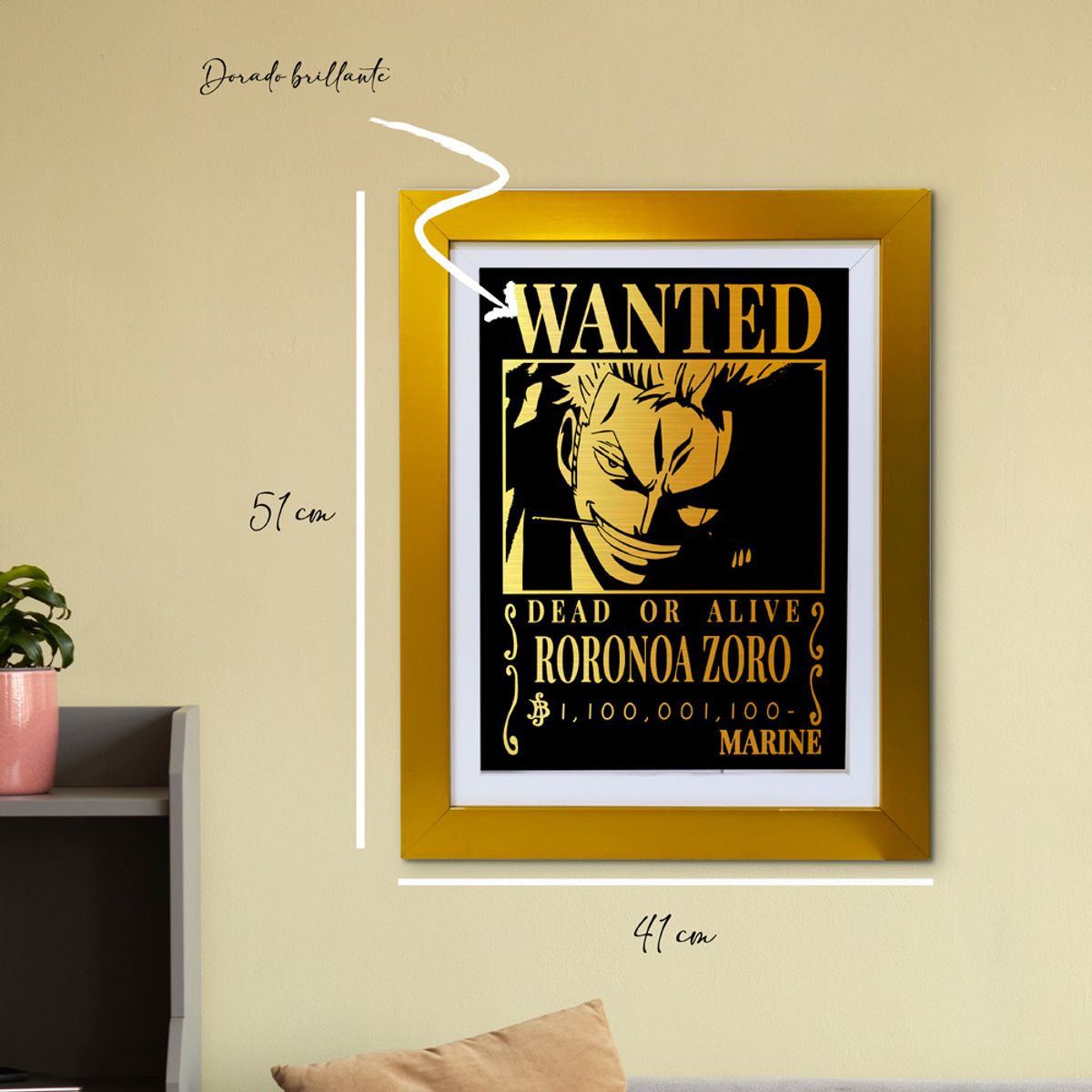 MOON - Cuadro Cartel de zoro One piece