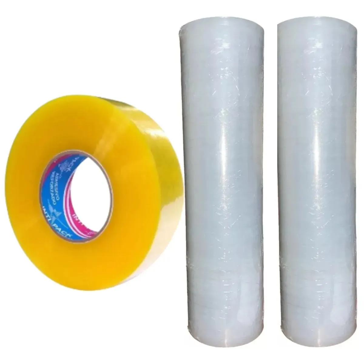 GENERICO - Cinta Embalaje de 400 Metros Y Strecth Fill 20 PuLG Por 4 Kg