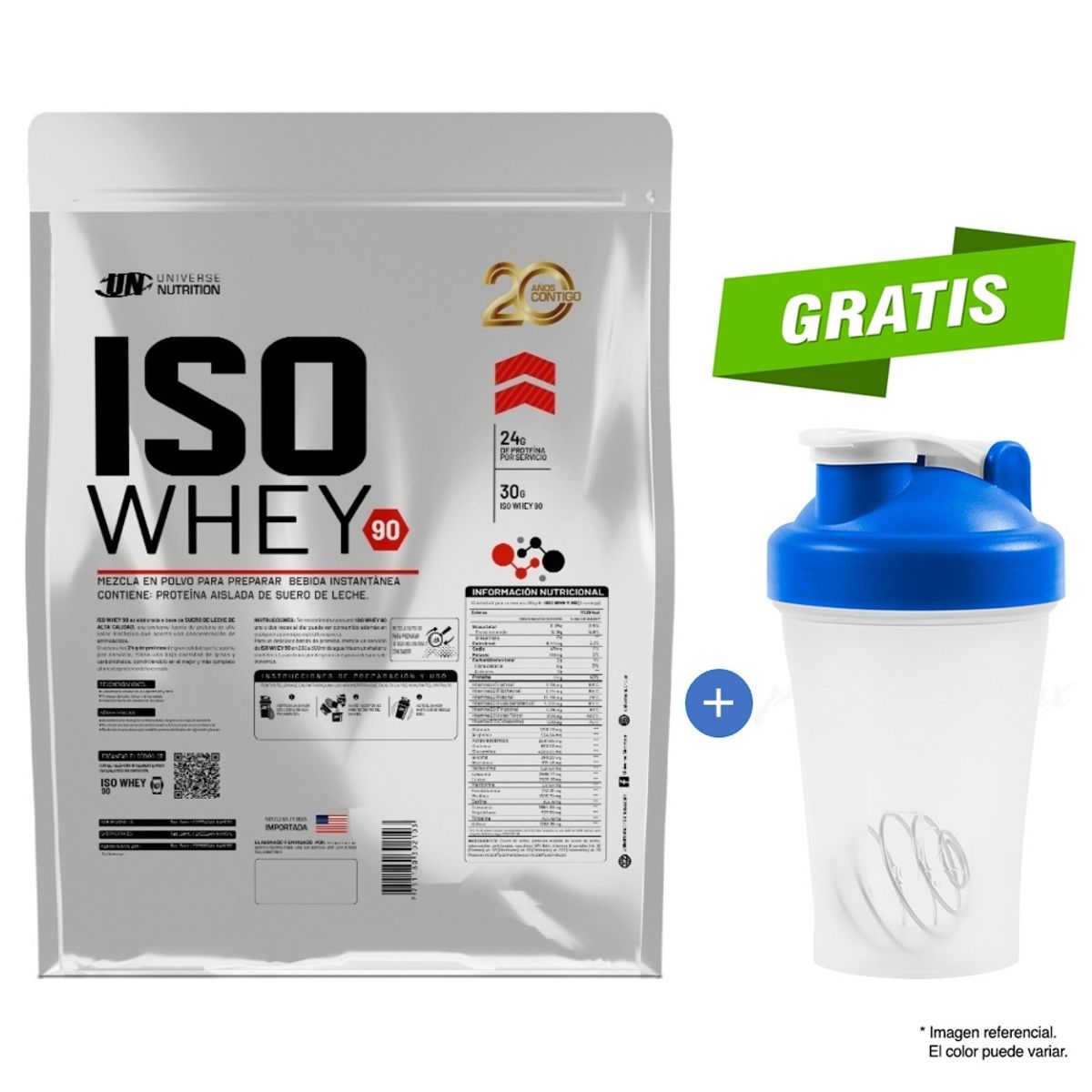 Universe Nutrition - Proteína Universe Nutrition Iso Whey 90 5 Kg Vainilla