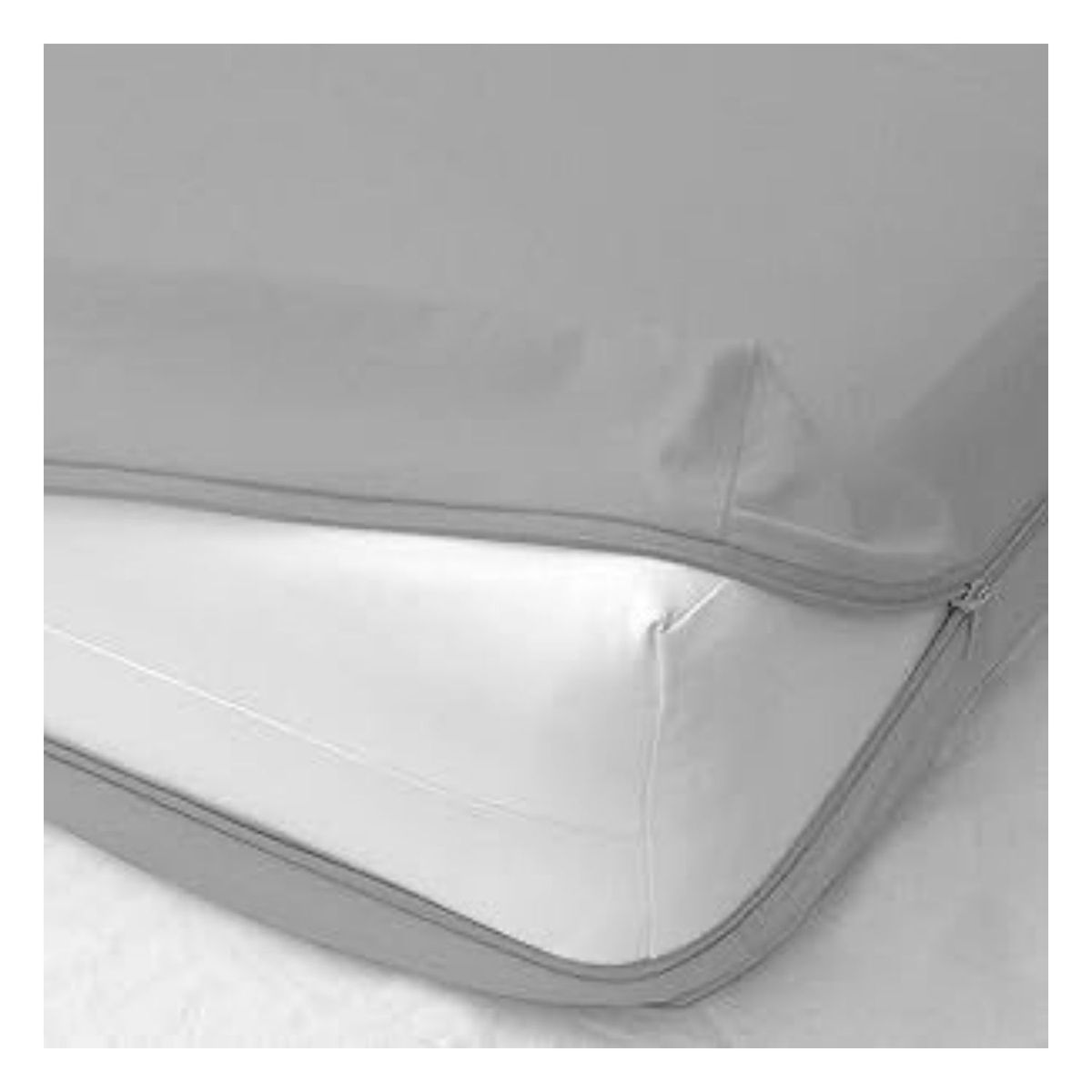 GENERICO - Forro de colchón 100 % algodón bramante gris