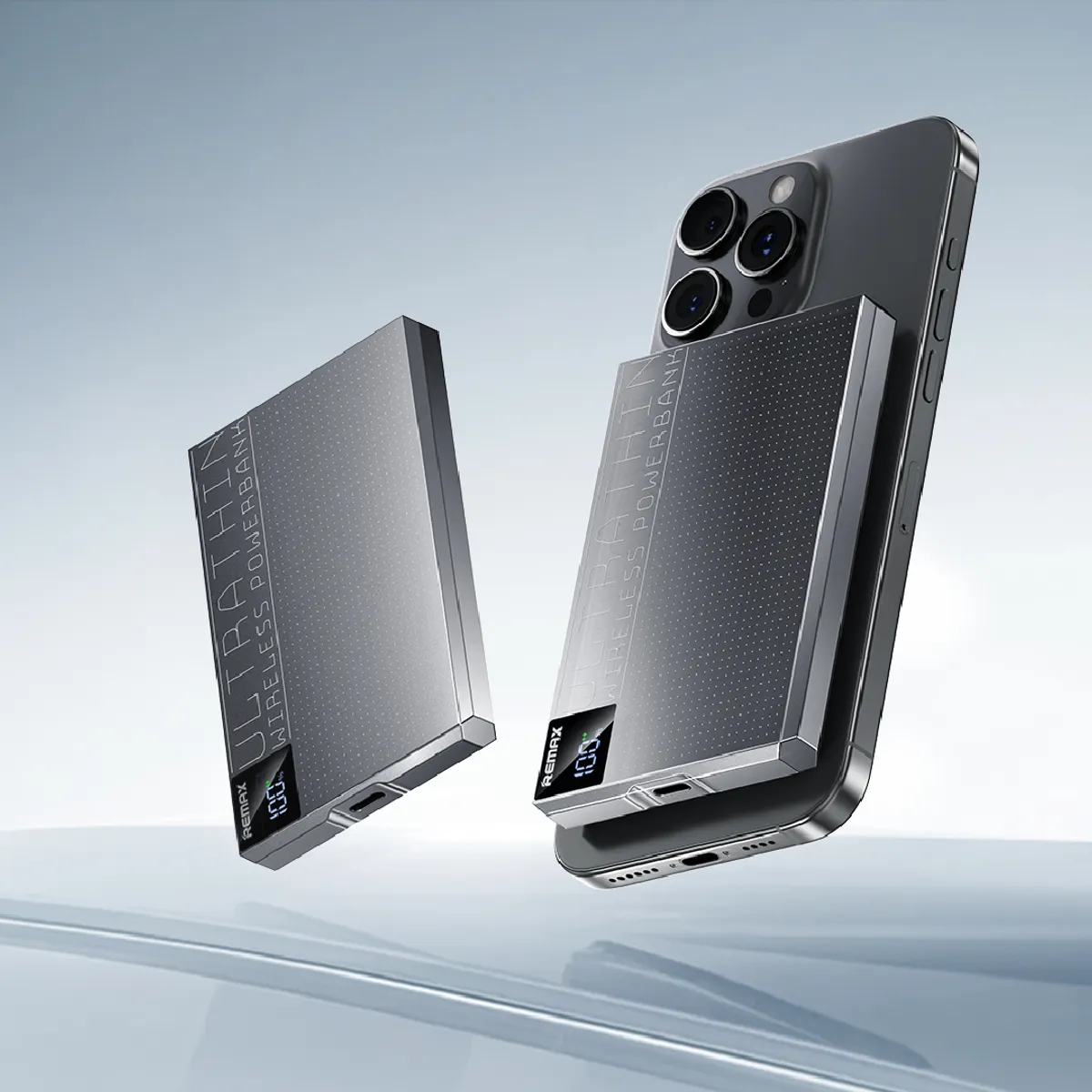 REMAX - Power Bank 10,000 mAh Carga Inalámbrica 15W Remax MP-6 PD20W