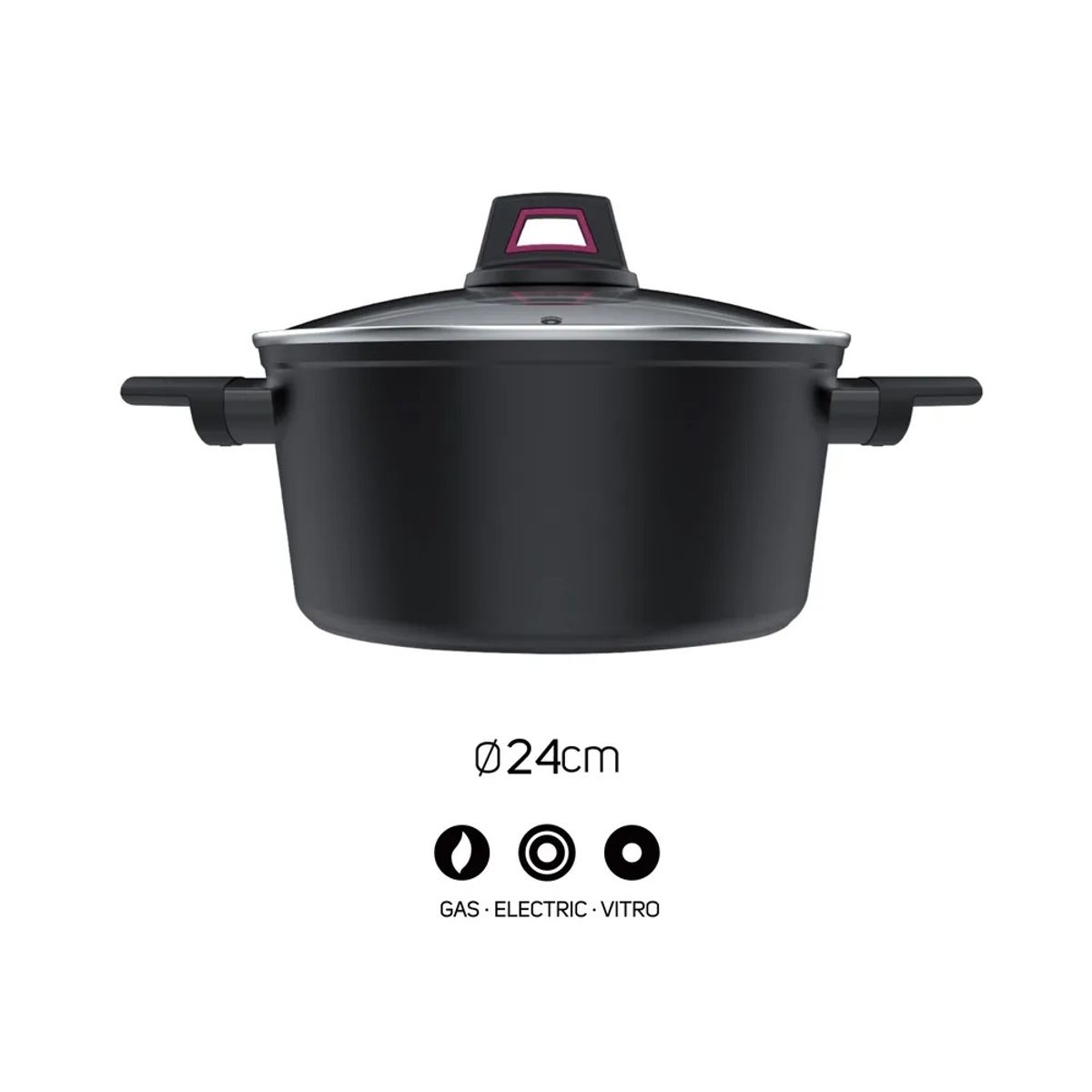 TAURUS - Olla de Aluminio Forjado 24 cms Best Moments PE9110070A