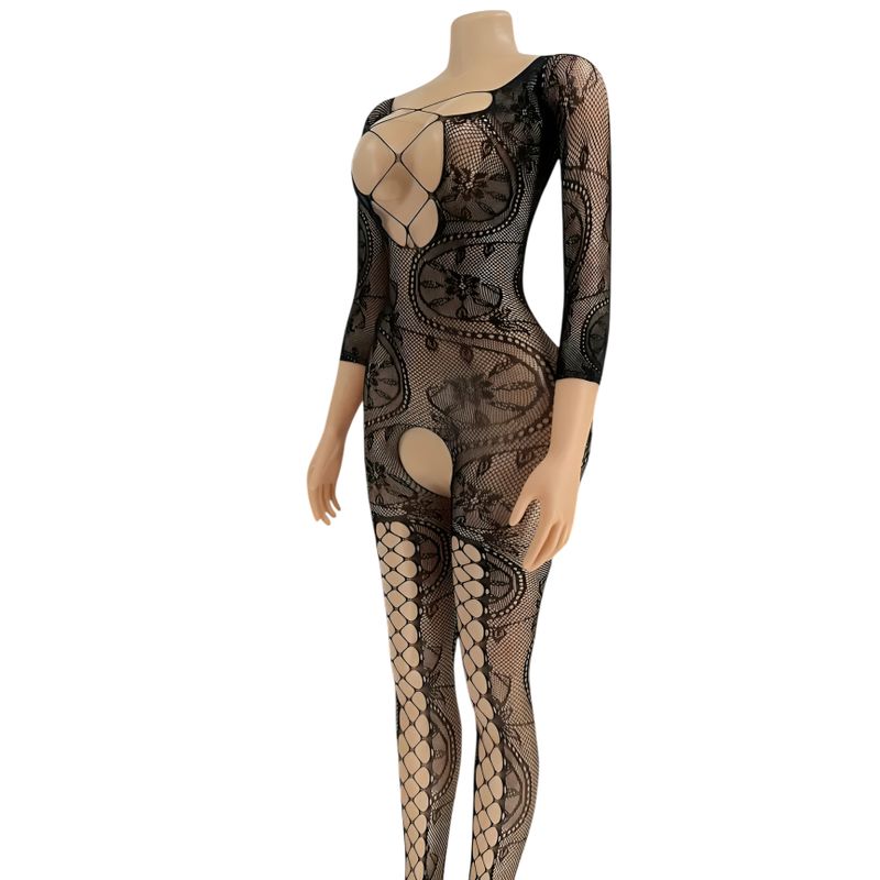 GENERICO - Sexy lancería tipo malla - negro