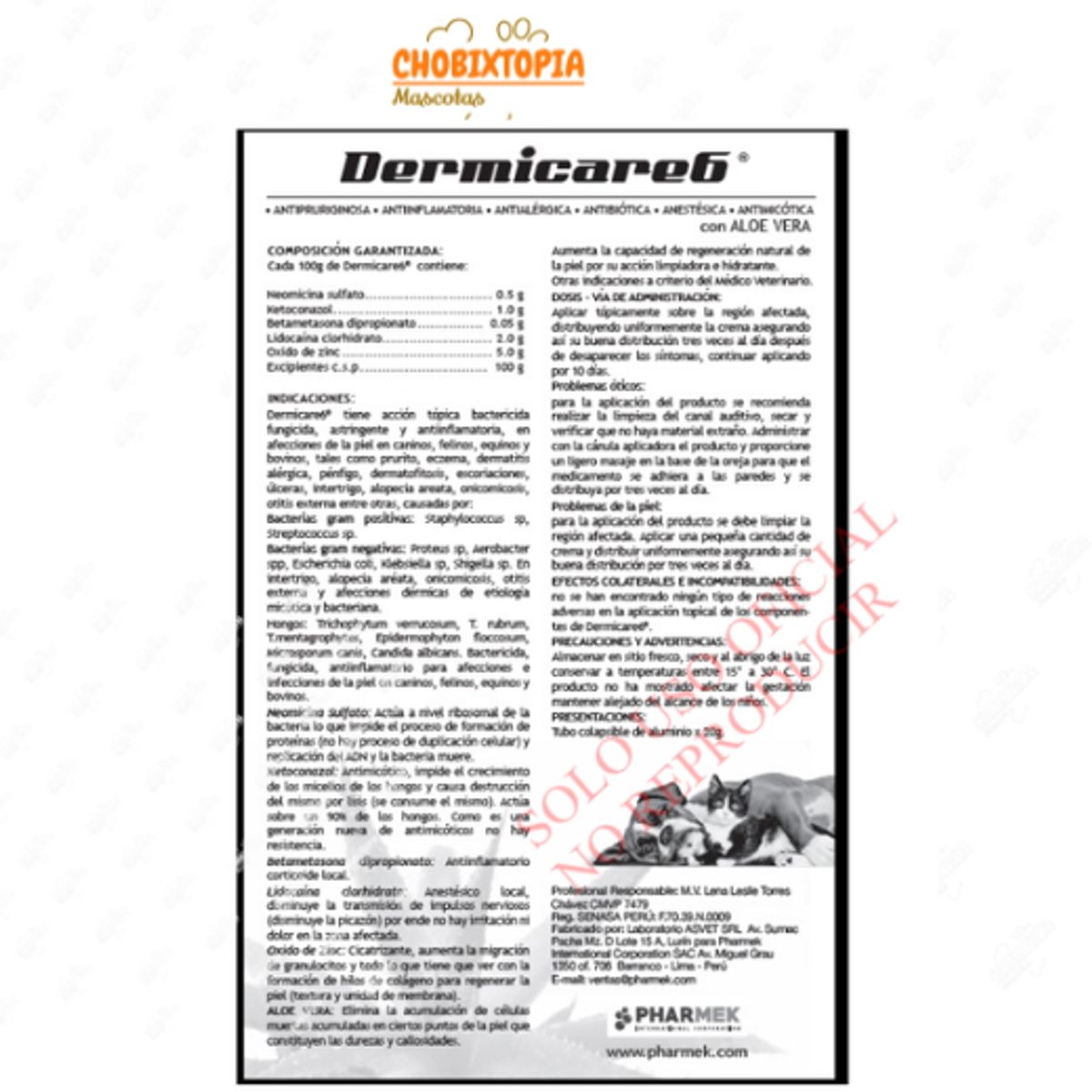GENERICO - DERMICARE 6 CREMA X 20 G