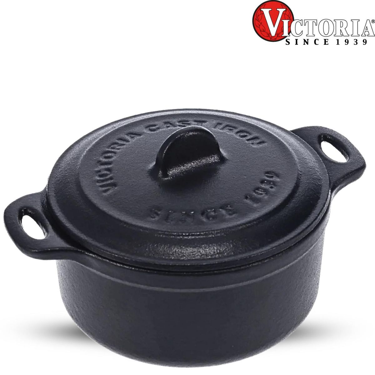 VICTORIA - Mini Olla Cocotte Hierro Fundido Curado 300 ML - Victoria