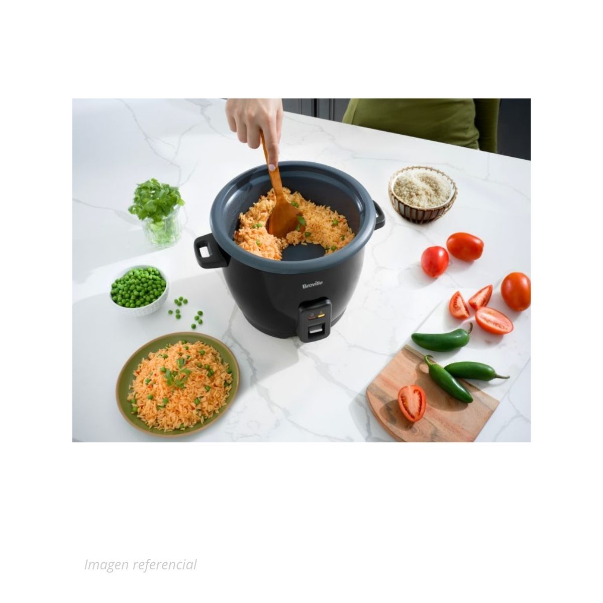 OSTER - COMBO OSTER Olla Arrocera 1.8 Litros + Plancha Liviana a Vapor