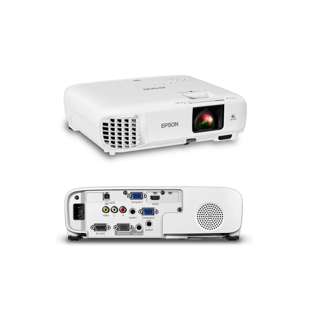 EPSON - Proyector Epson PowerLite E20 3400 Lúmenes 1024x768 VGA HDMI