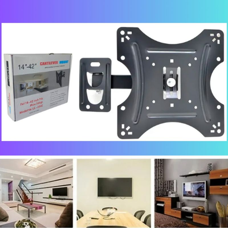 GENERICO - Rack Soporte Tv Lcd Led Smart 14 a 42 Pulgadas Doble Brazo LS304E