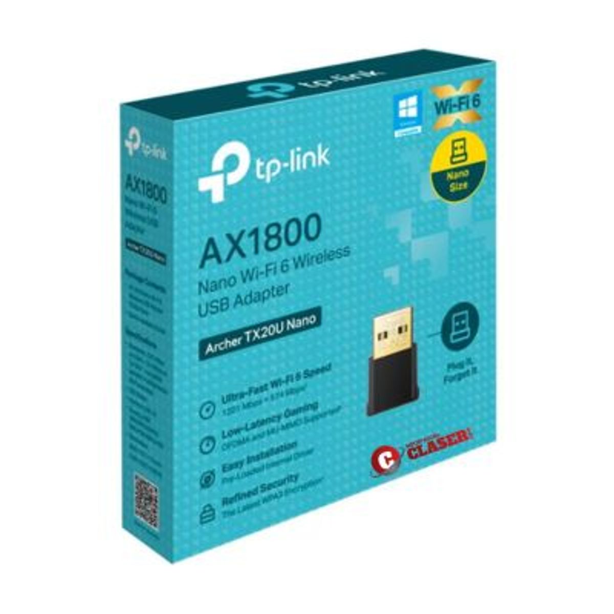 TP LINK - ADAPTADOR USB WIFI TP-LINK ARCHER TX20U 574MBPS PN ARCHER TX20U NANO
