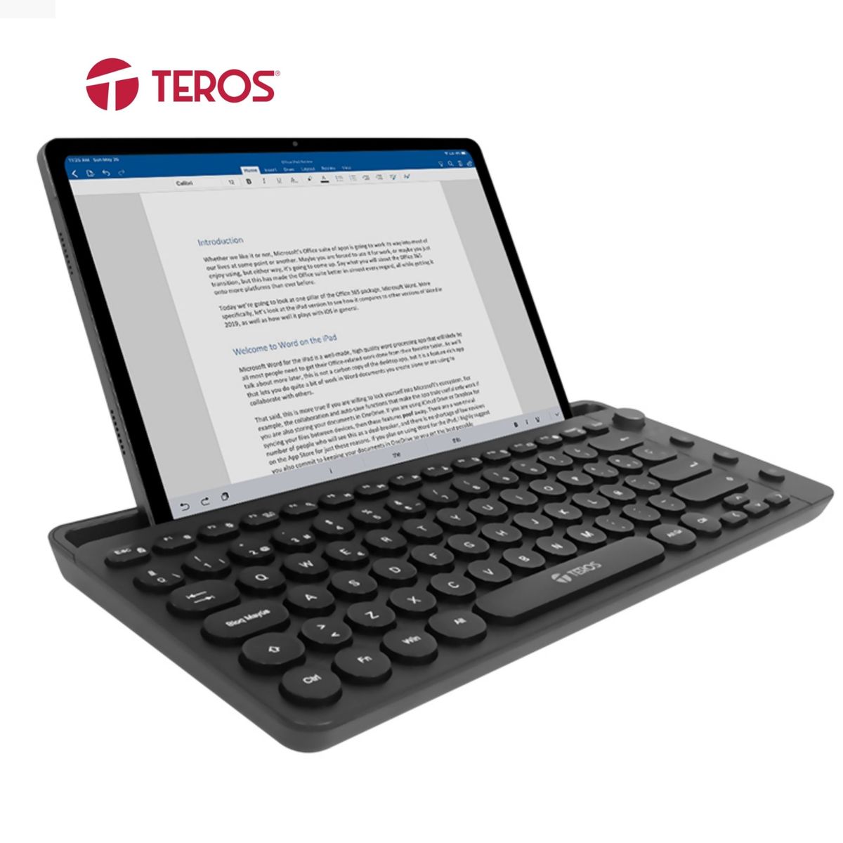 TEROS - TECLADO INALÁMBRICO TEROS TE-4064N, 2.4 GHZ, BLUETOOTH, NEGRO