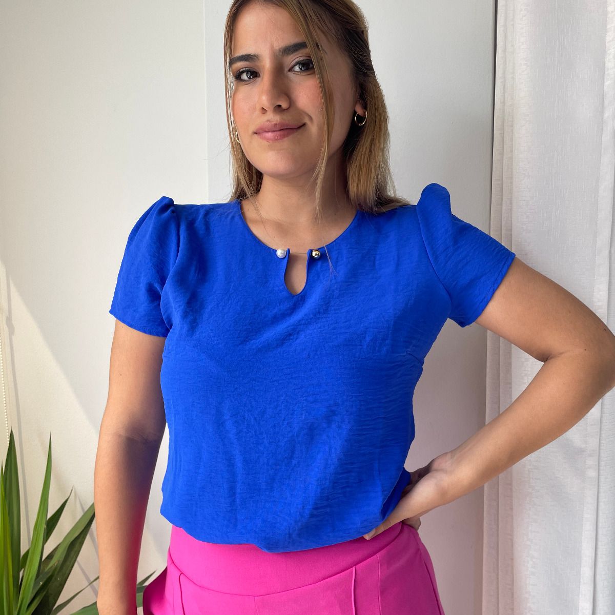 AMARELLY - BLUSA PARA DAMA ALBINA