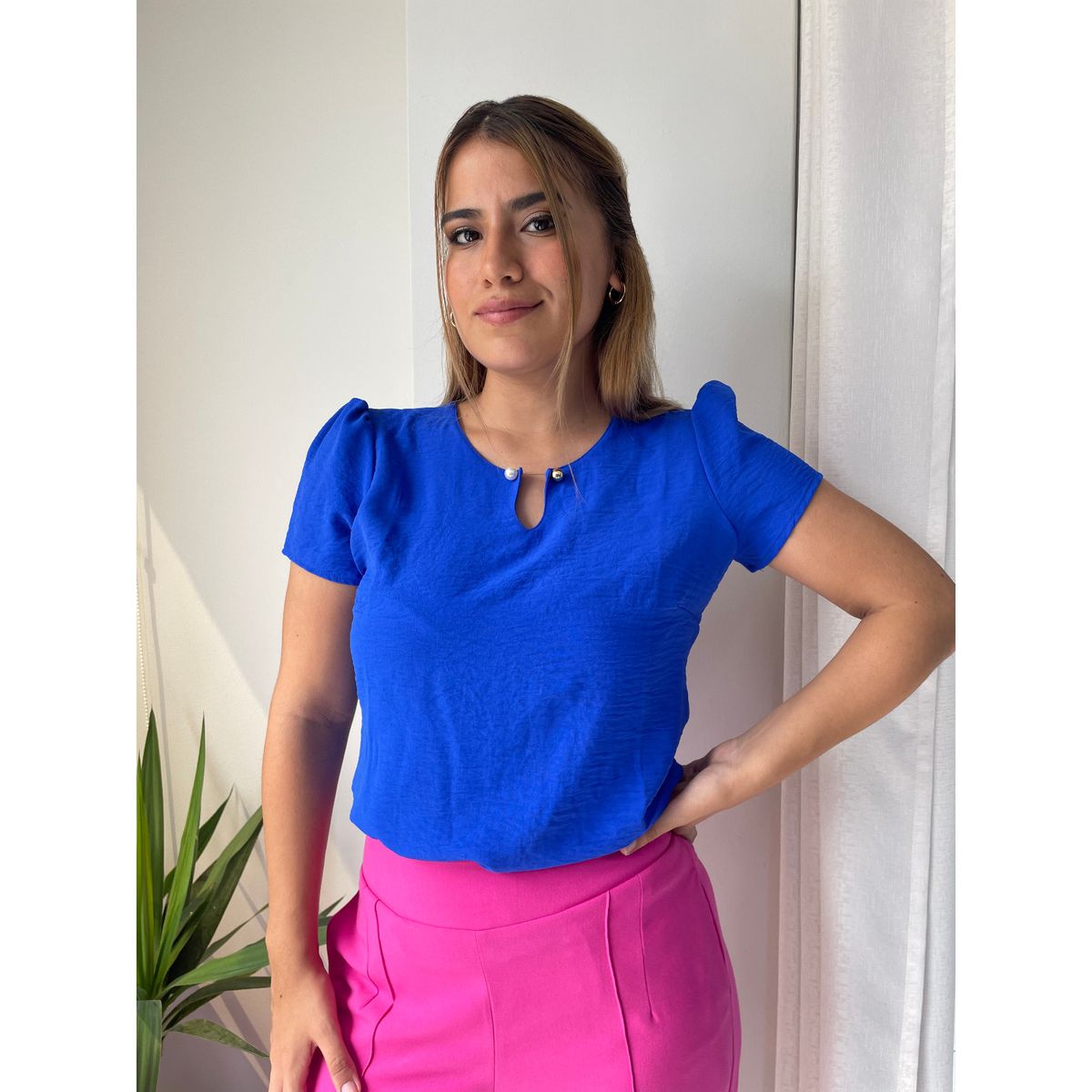 AMARELLY - BLUSA PARA DAMA ALBINA