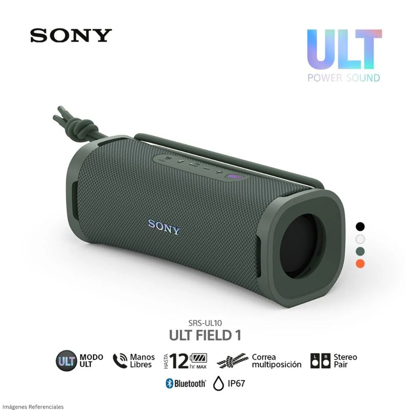 SONY - Parlante Bluetooth Sony  SRS-ULT10 Portátil ULT FIELD 1 - Gris
