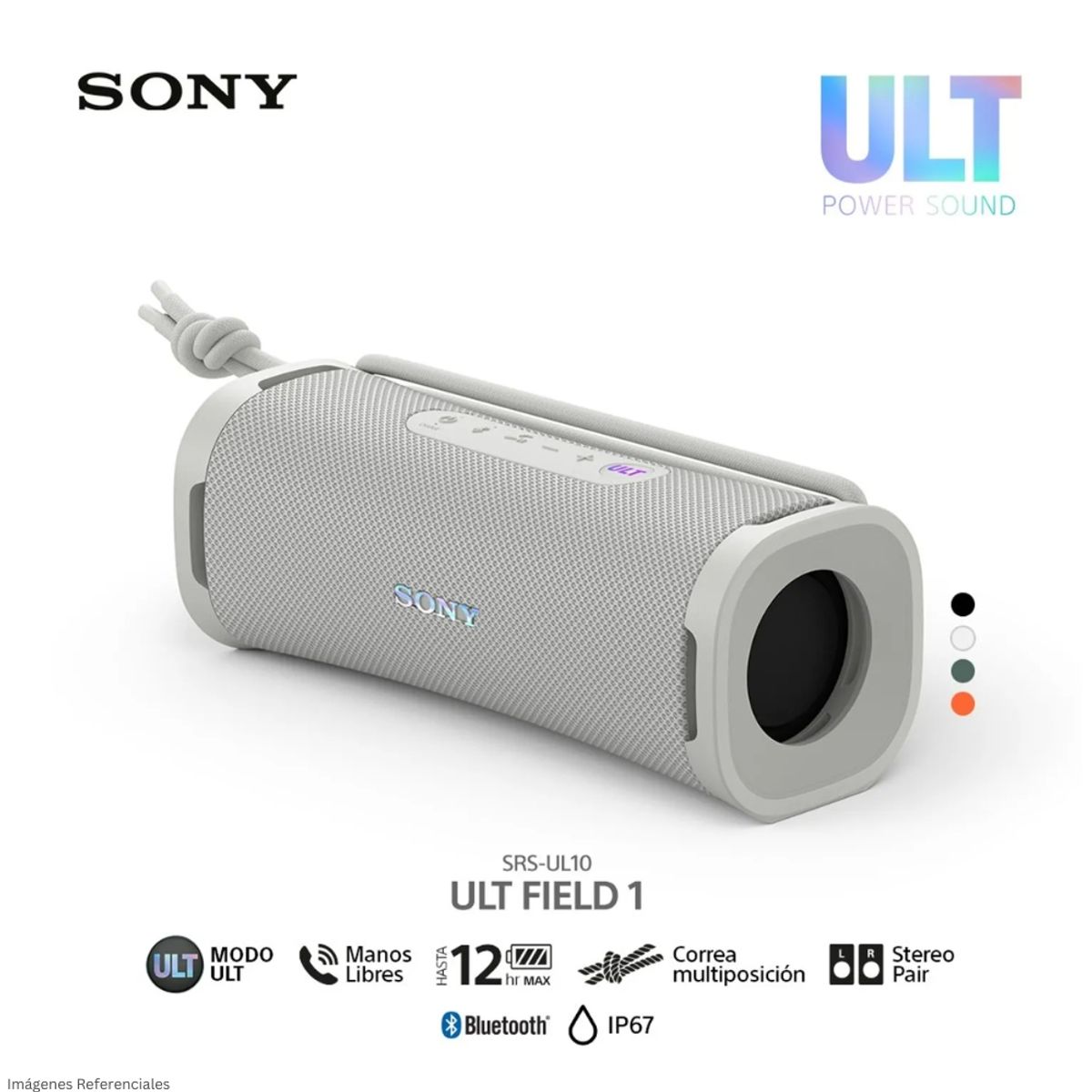 SONY - Parlante Bluetooth Sony  SRS-ULT10 Portátil ULT FIELD 1 - Blanco