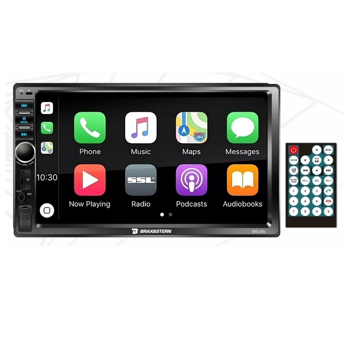 GENERICO - Autoradio Brax&Stern Mirrorlink Android iOs Bluetooth 7 HD BXS-200
