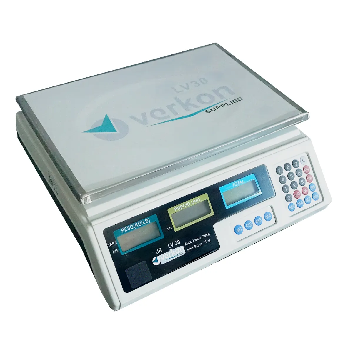 GENERICO - Balanza Electrónica Digital Para Negocio 30kg5g Verkon LV30