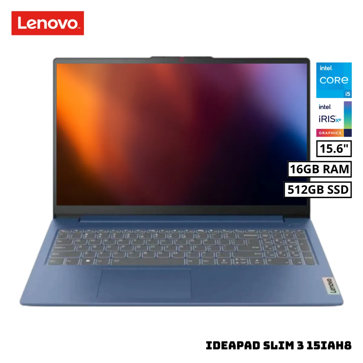 LENOVO - LAPTOP LENOVO IDEAPAD SLIM 3 15IAH8 15.6 FHD INTEL CORE i5-12450H 16GB RAM 512GB SSD