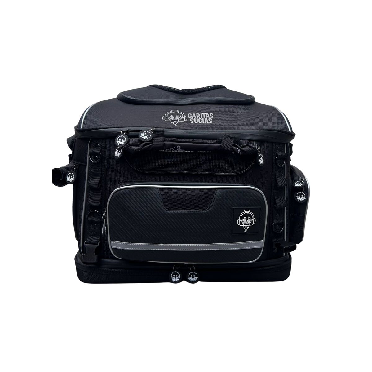 CARITAS SUCIAS - Tailpet Travel Transportador De Mascotas Para Moto Negro