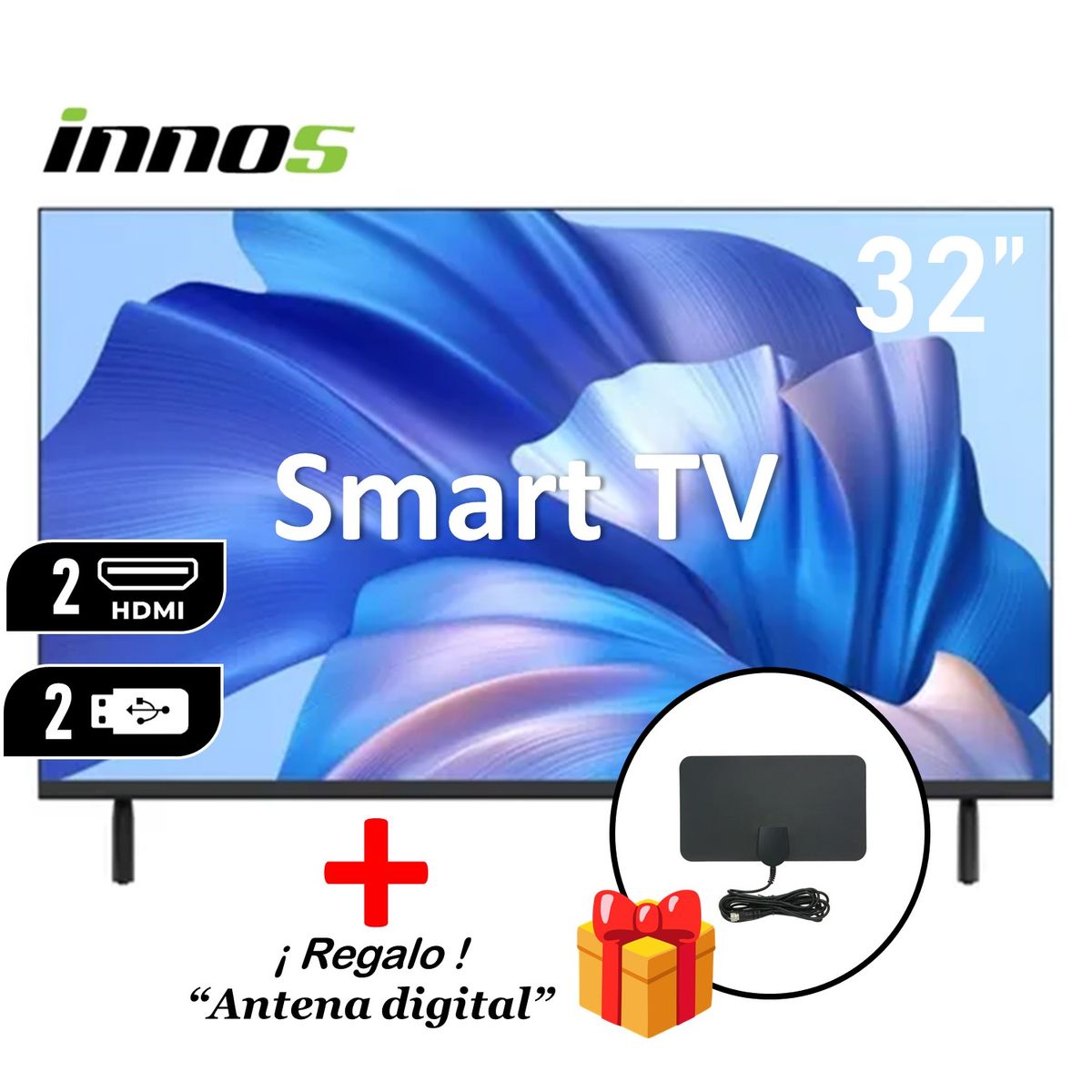 GENERICO - Televisor INNOS 32 LED HD Smart TV - S3201KU