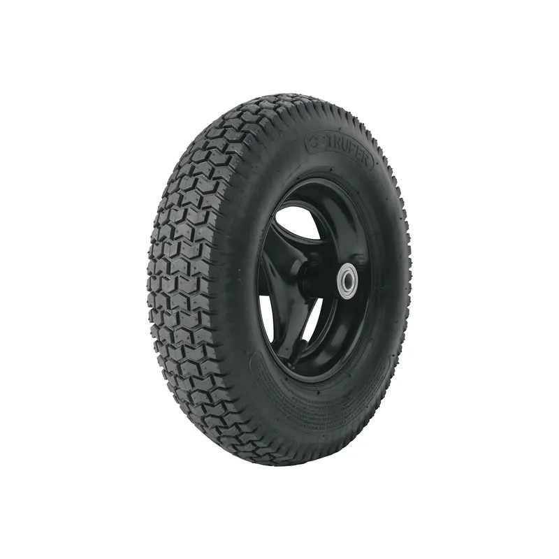 TRUPER - Llanta completa neumática 16 incluye eje y baleros Truper