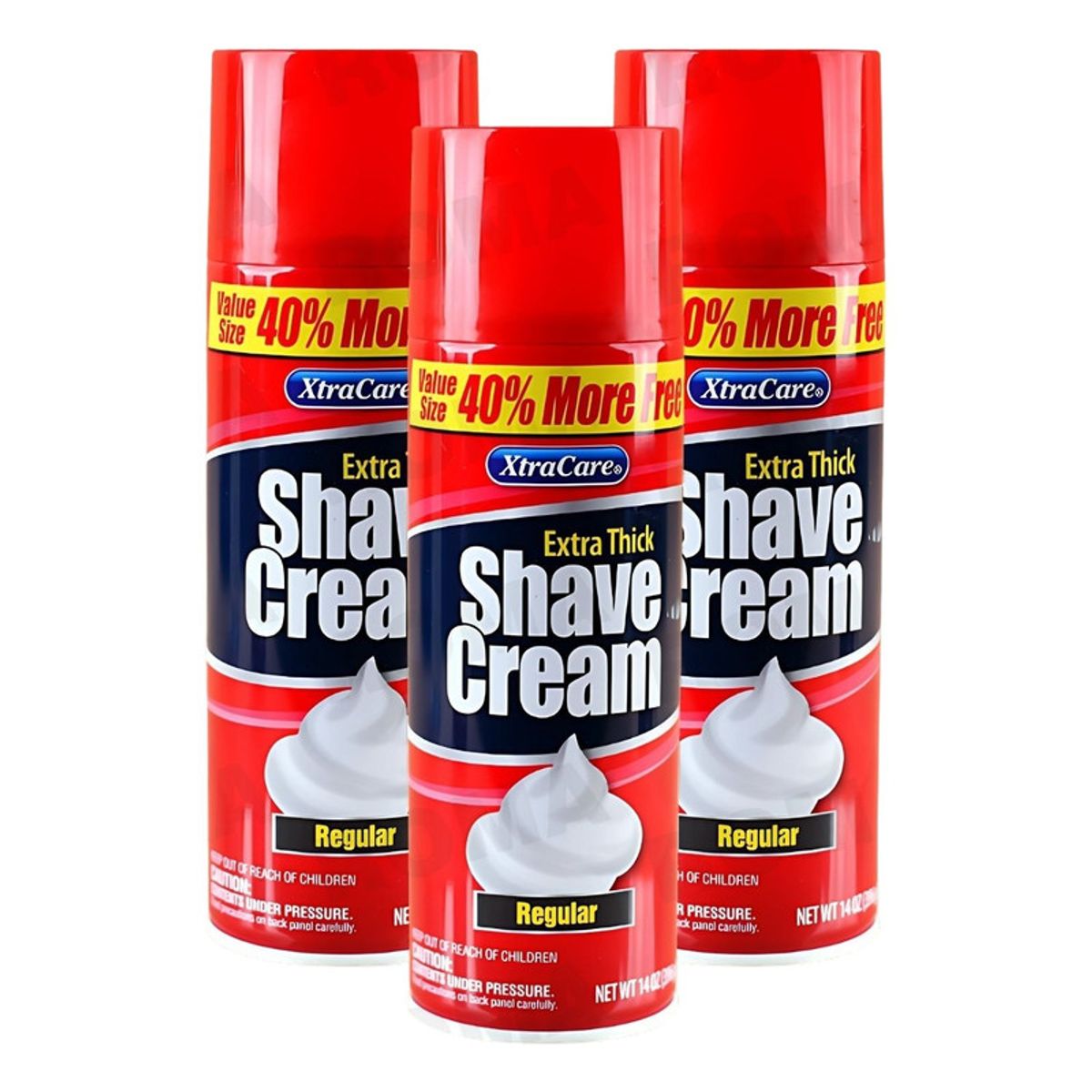 GENERICO - PACK 3 ESPUMA DE AFEITAR XTRACARE - REGULAR 396ML XTRACARE