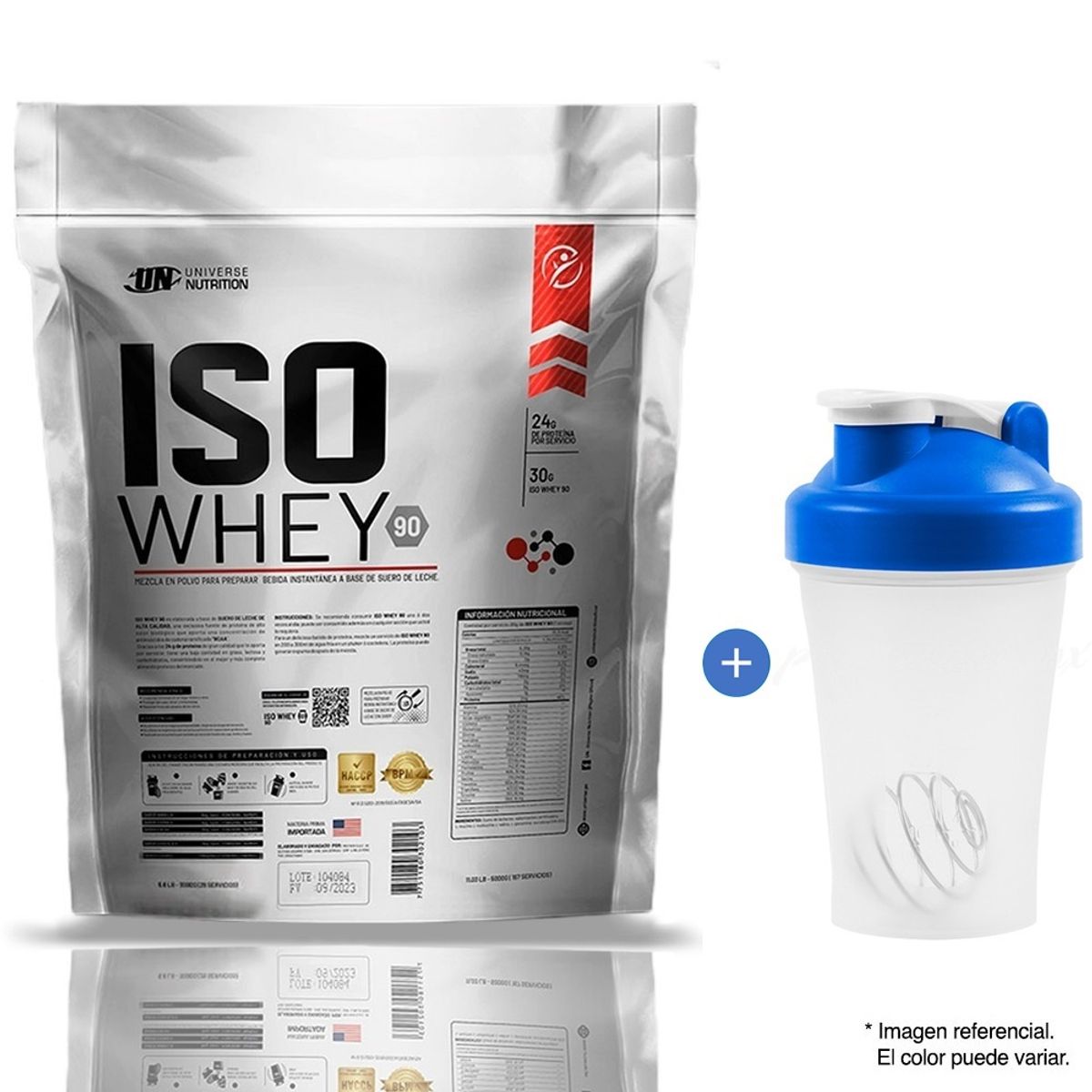 UNIVERSE NUTRITION - Iso Whey 90 5000 Gr / 5 Kg - Un Vainilla + SHAKER