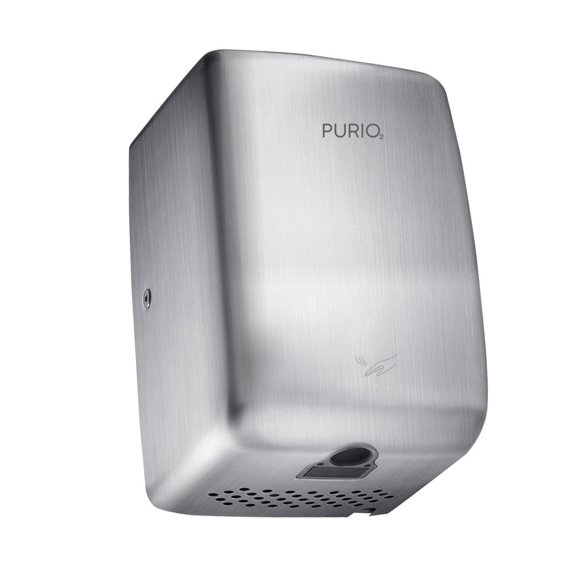 PURIO - Secador de manos PURIO Cube Mini Compacto color Plata