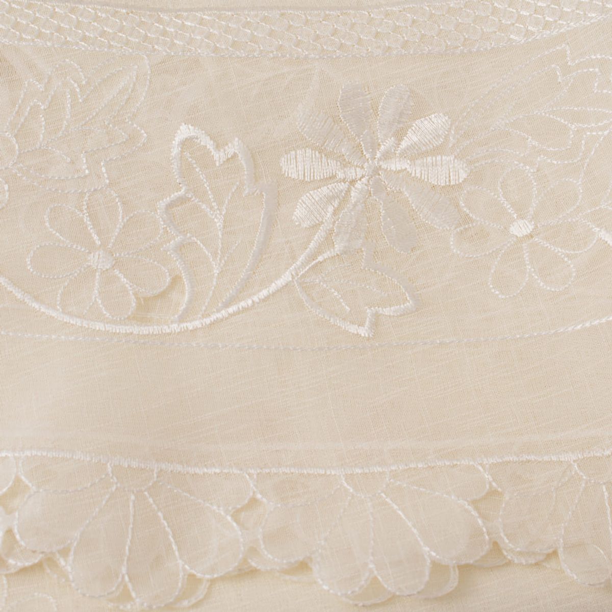 PANORAMA HOGAR - Mantel Redondo Para 4-6 Sillas De Poliester Crema 180Cm