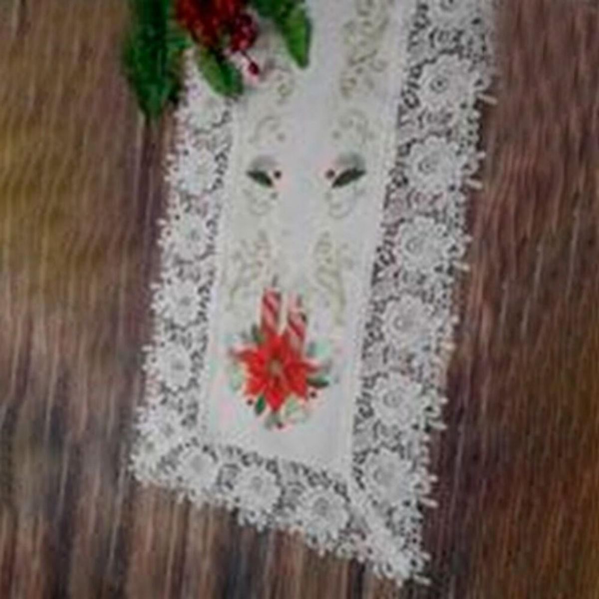 PANORAMA HOGAR - Camino Rectangular De Poliester Blanco