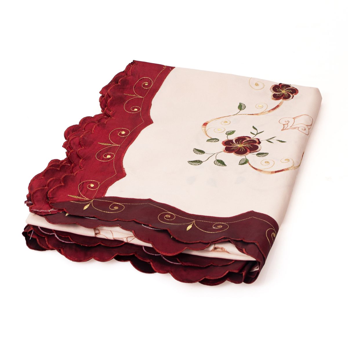 PANORAMA HOGAR - Mantel Rectangular Vino Para 8 Sillas De Poliester 270Cm