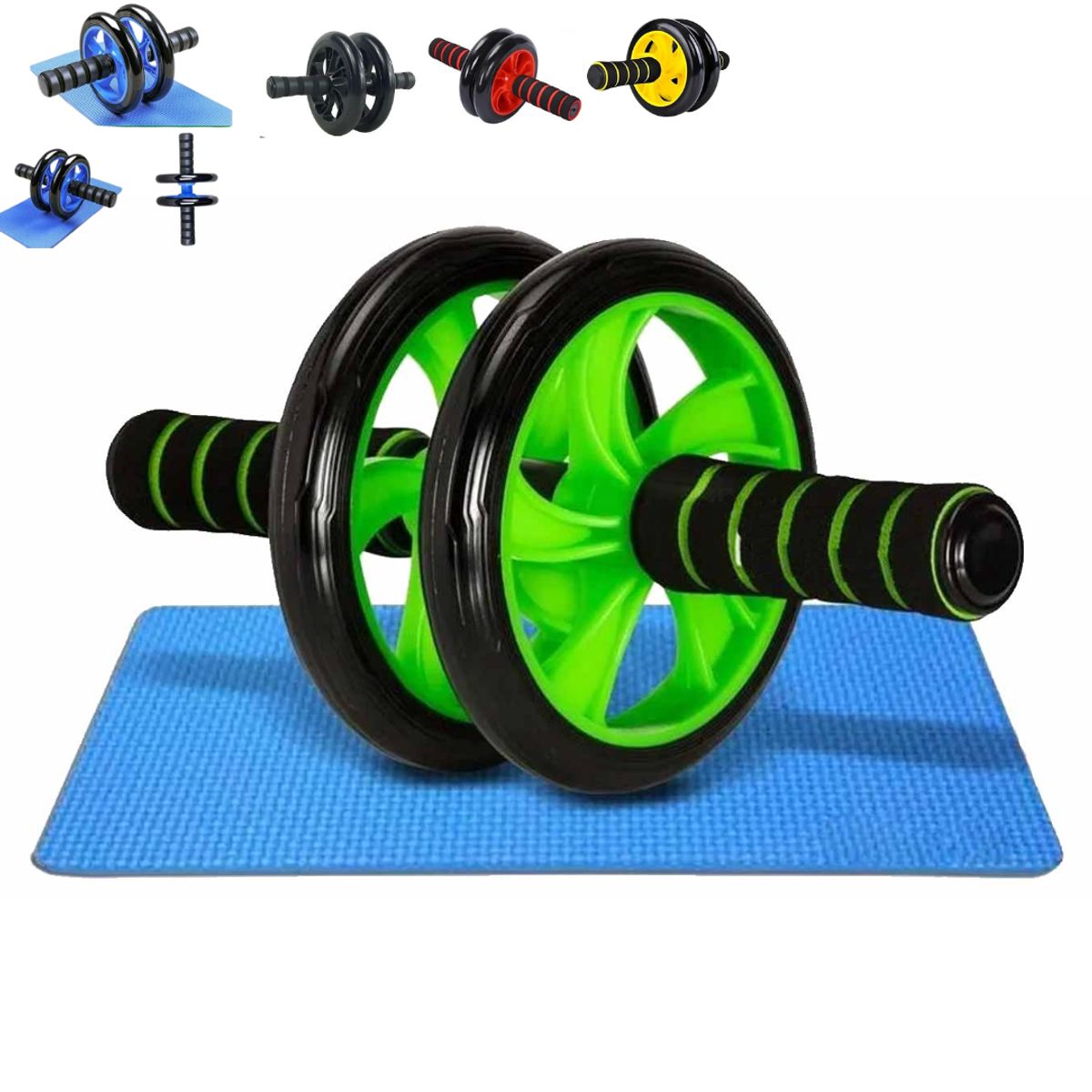 INSPIRA MARKET - Rueda Abdominal de Doble Rueda Fitness y Entrenamiento Color Aleatorio