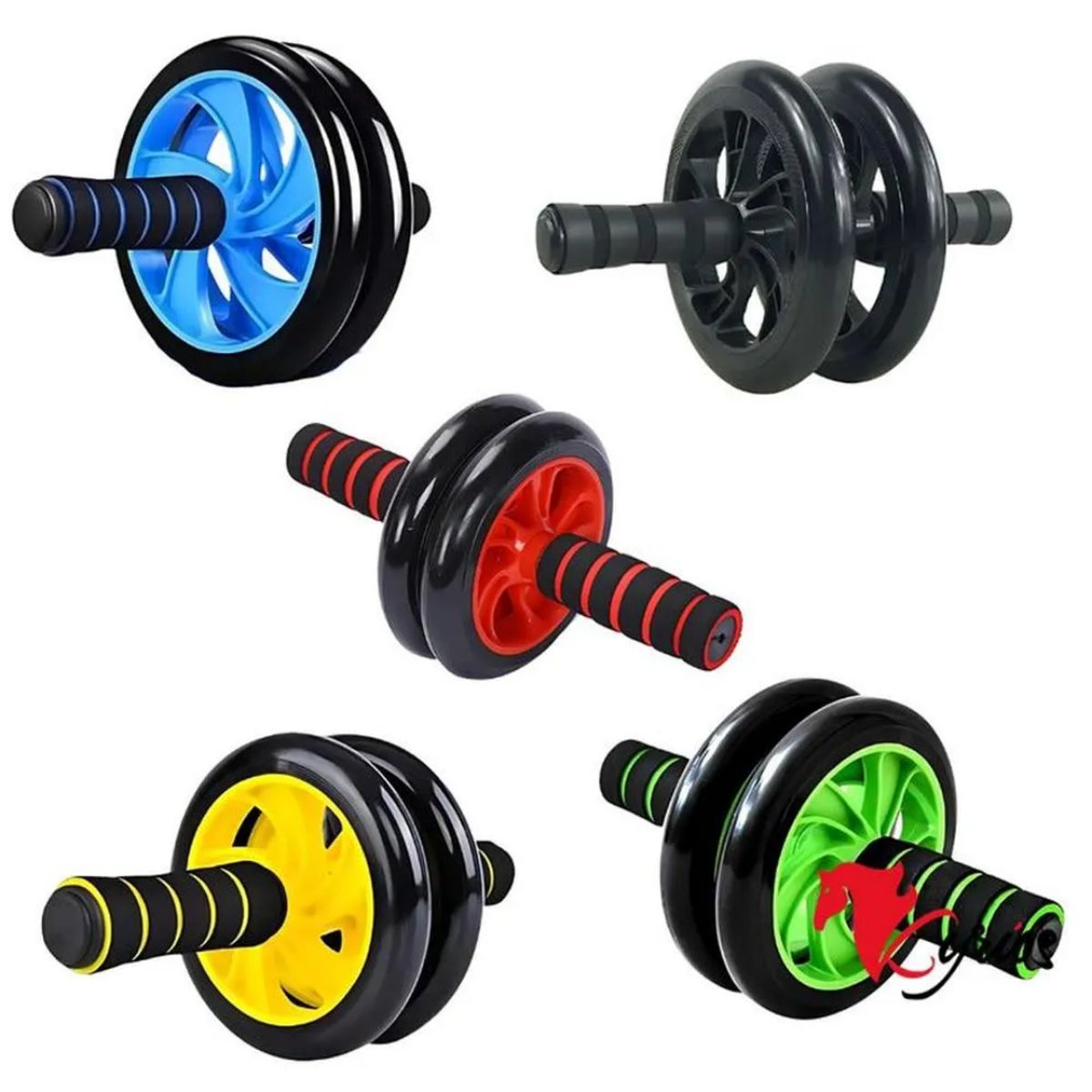 INSPIRA MARKET - Rueda Abdominal de Doble Rueda Fitness y Entrenamiento Color Aleatorio