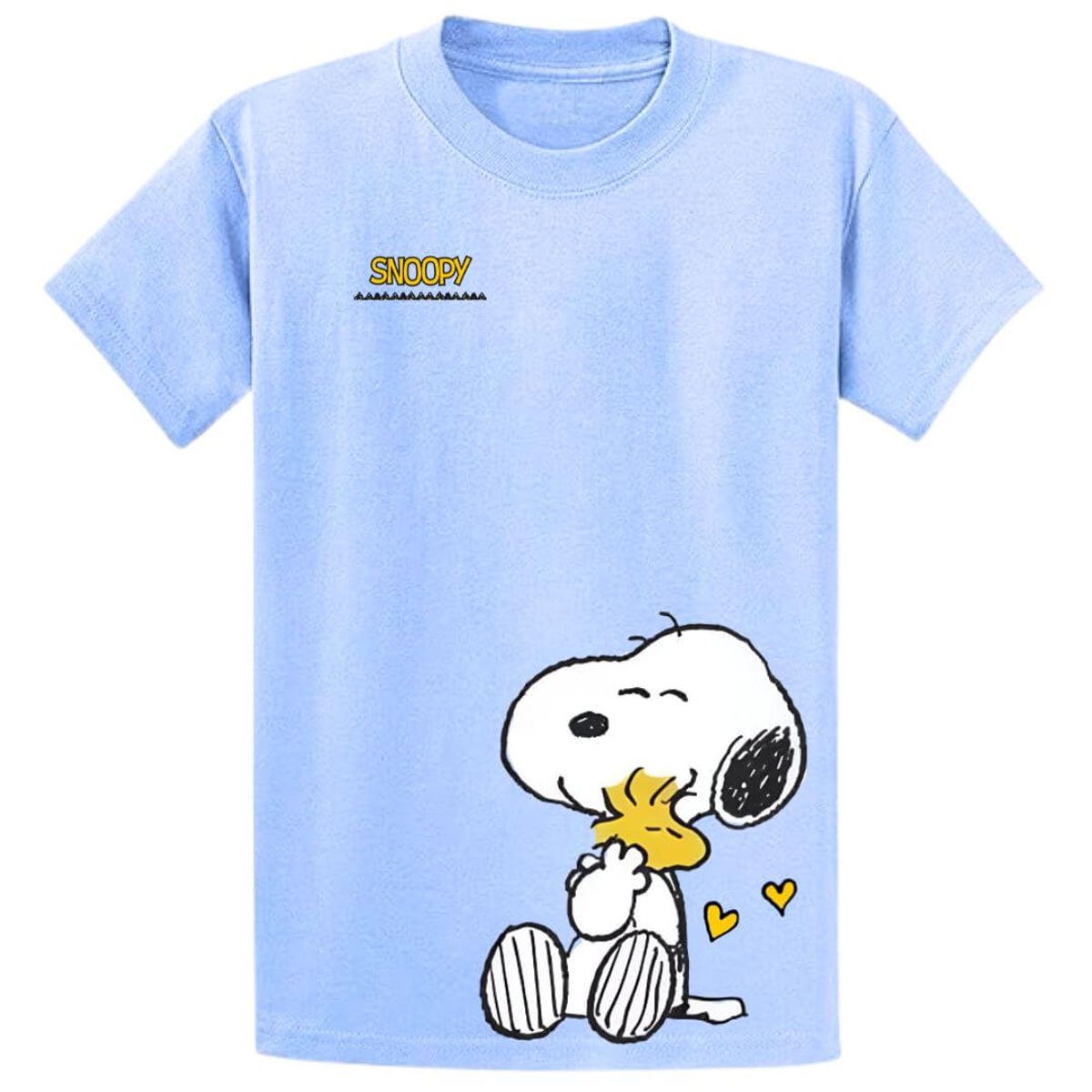 GENERICO - Polos Algodon Flor Snoop Celeste - Tallas  6 hasta XL