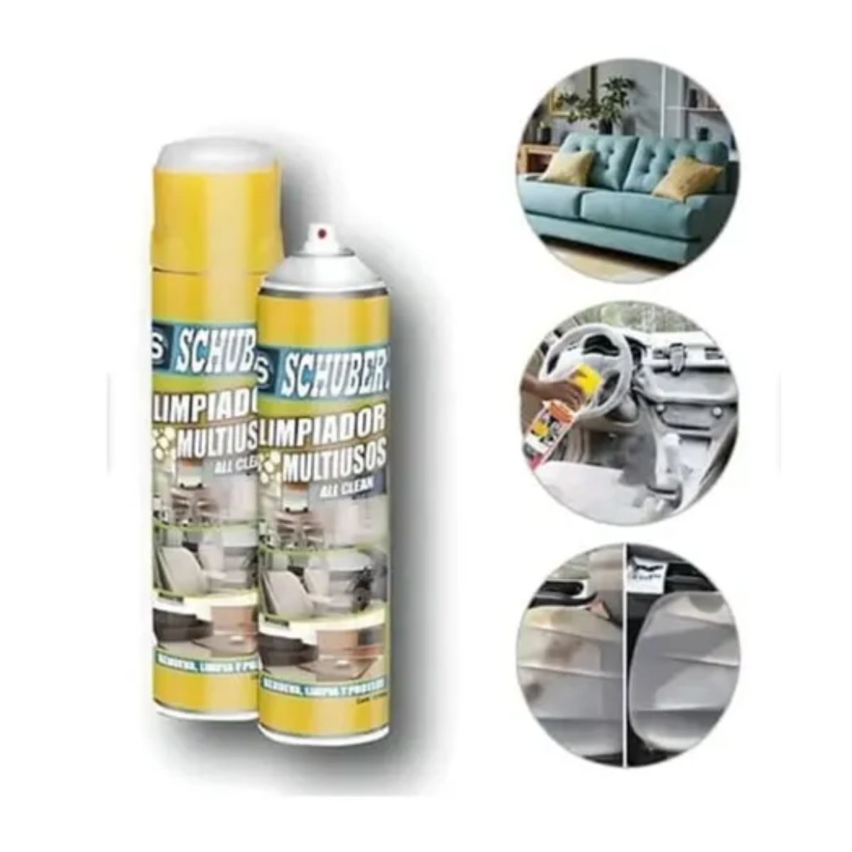 GENERICO - PACK DE 2 ESPUMA MULTIUSO PARA LIMPIEZA