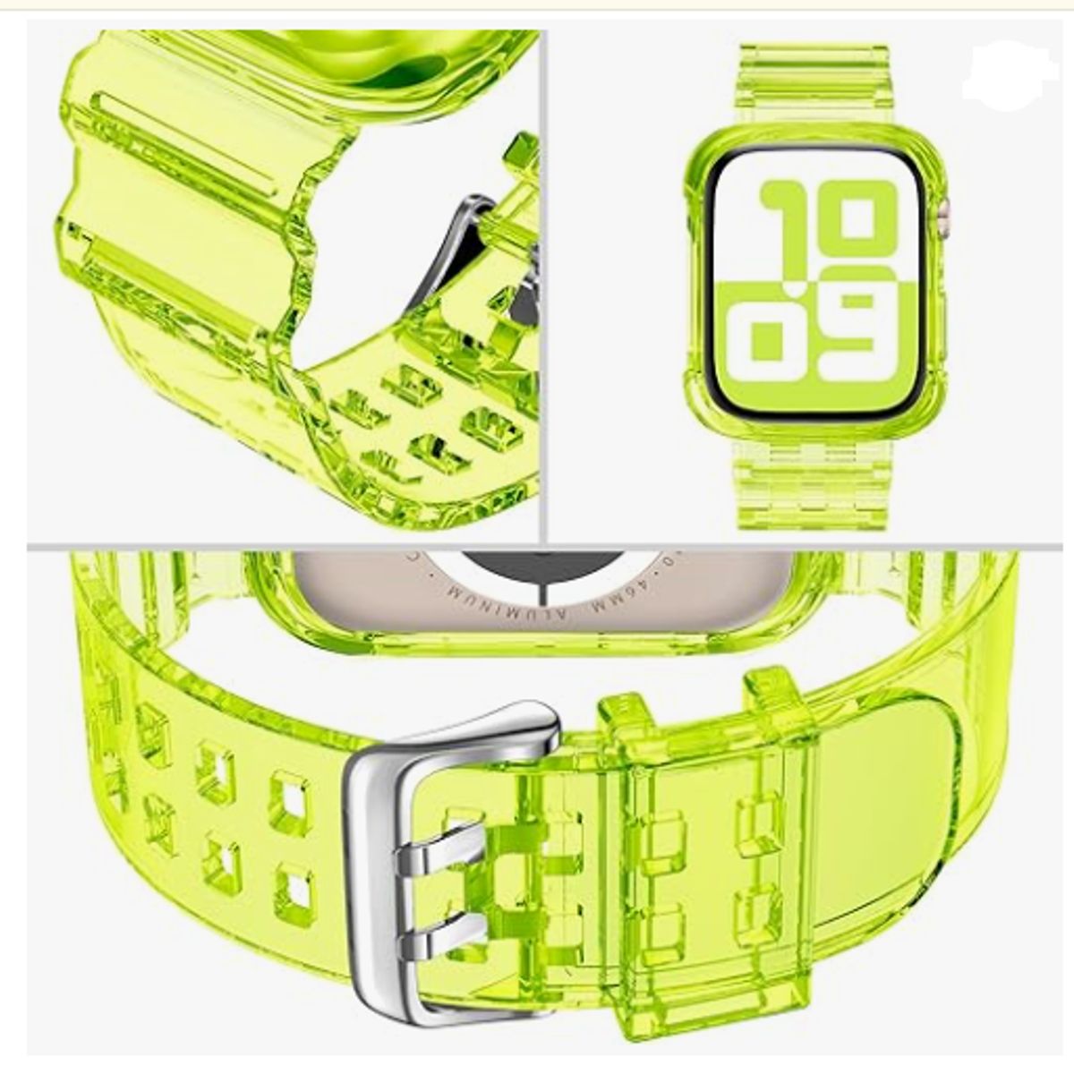 GENERICO - Correa TPU Completa para Apple Watch 44mm - Amarillo