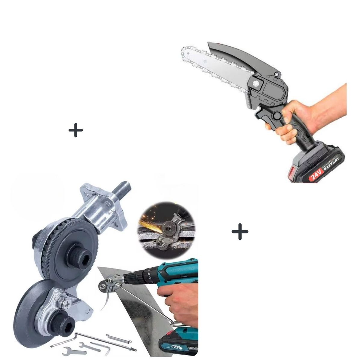 OEM - PACK Motosierra De 6 Pulgadas + Cortador De Calamina