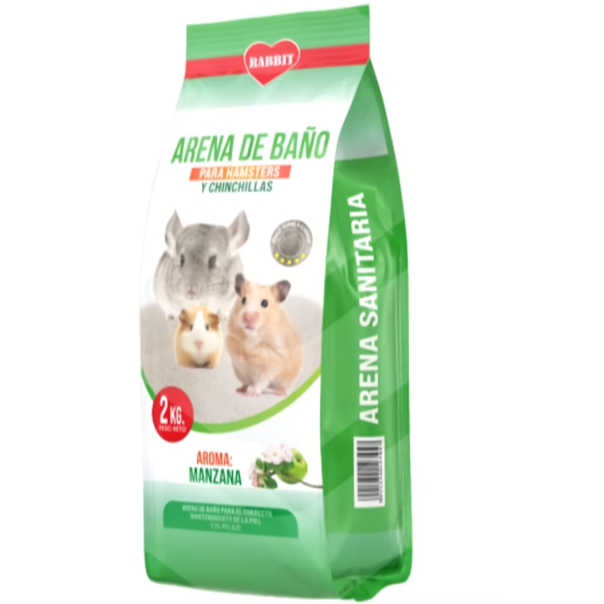 GENERICO - Arena de Bañera Sanitaria para Hamster x 2kg - Manzana