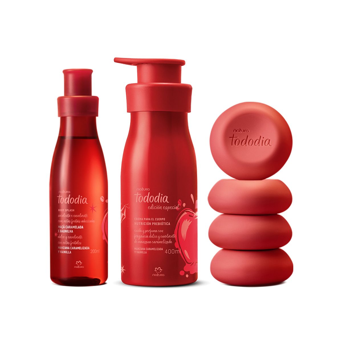 NATURA - Tododia Manzana Caramelizada y Vainilla Kit x3 - Natura