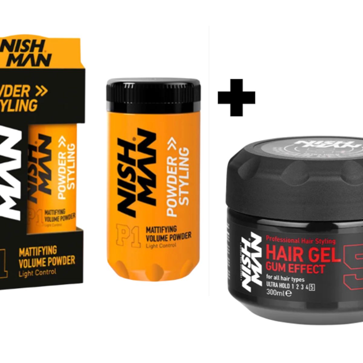 GENERICO - Pack Gel Nishman Ultra Hold 300ml y Polvo texturizador 20 g