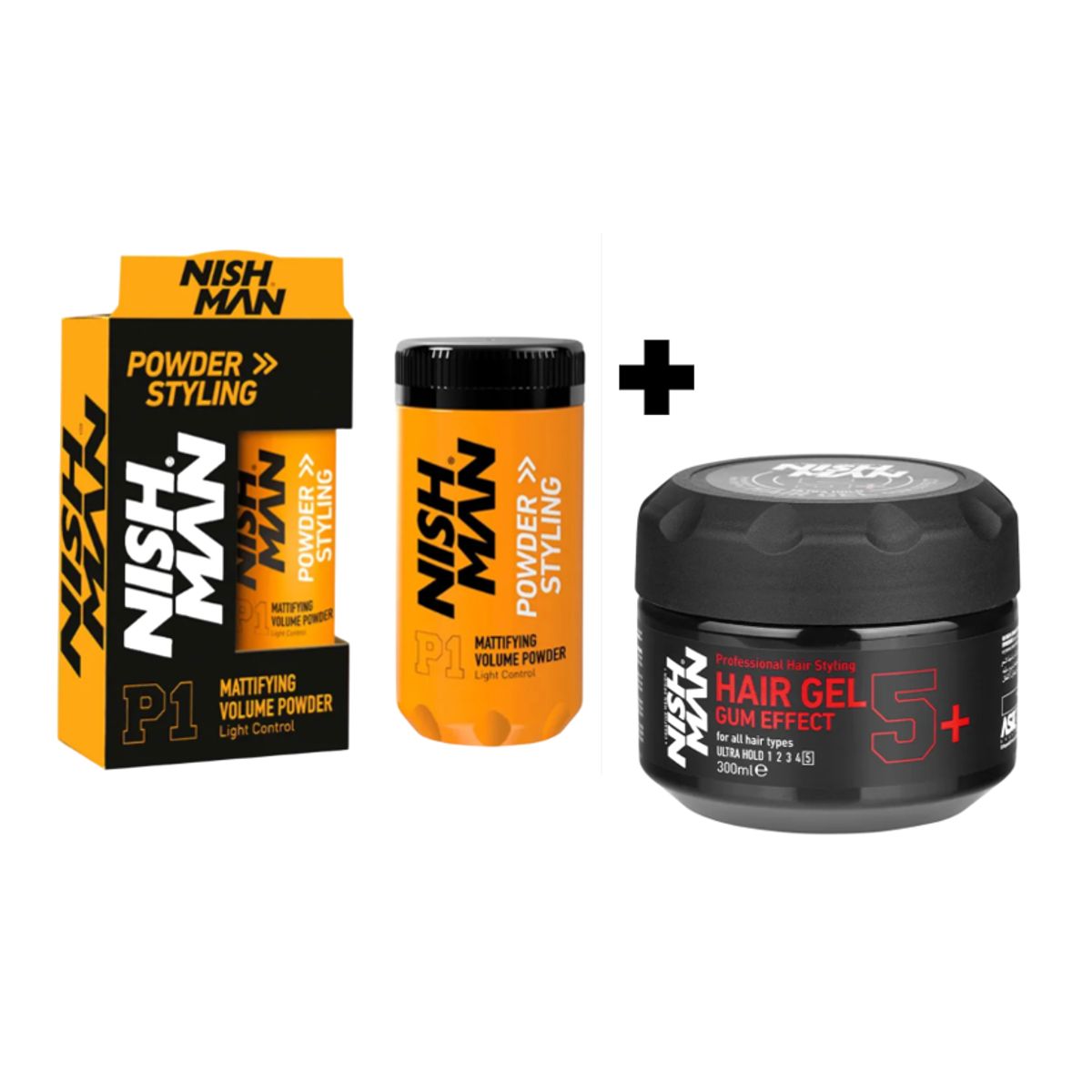 GENERICO - Pack Gel Nishman Ultra Hold 300ml y Polvo texturizador 20 g